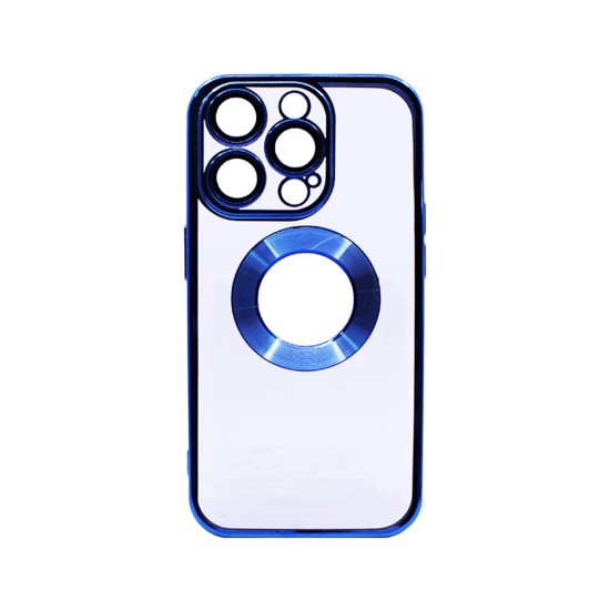 Hard Silicone Case with Camera Protector for Apple iPhone 13 Pro Max Blue